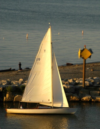 Sailboat Rotated, Cropped & Lightened