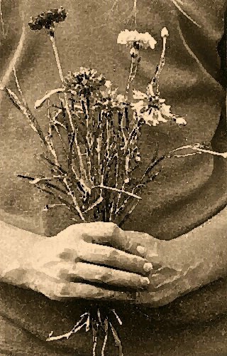 flowers in hand a