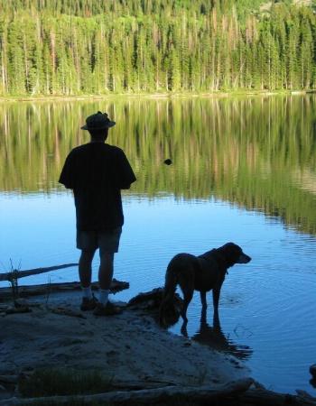 Me and My Dog Fishing