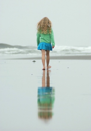 Walking on the beach II