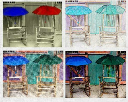 Umbrellas and Chairs