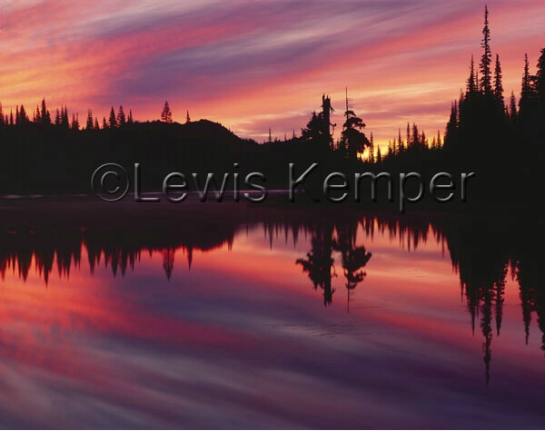 Sunrise, Reflection Lake, Mt. Rainier N.P.