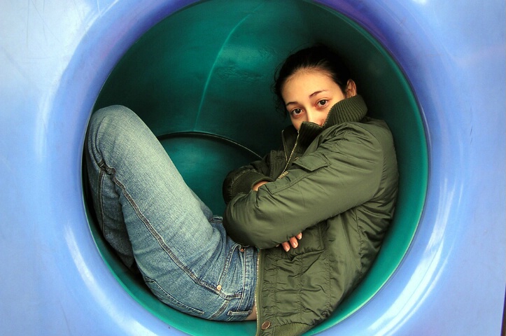 Vivian in a Tunnel =)