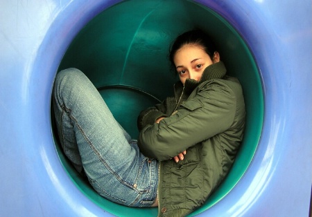 Vivian in a Tunnel =)