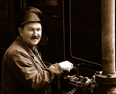 Puffing Billy Steamtrain Engineer