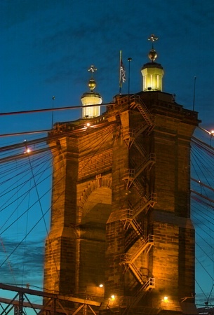 Cincy Suspension Bridge Tower