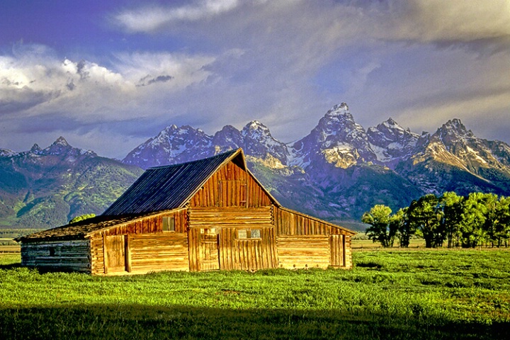 Barn and Grand Tetons