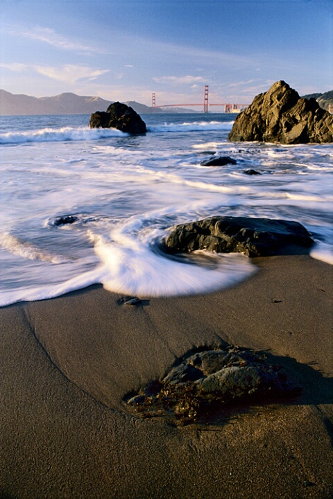China Beach and Golden Gate Bridge