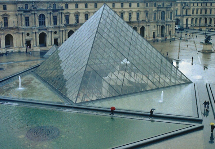 Louvre in the Rain