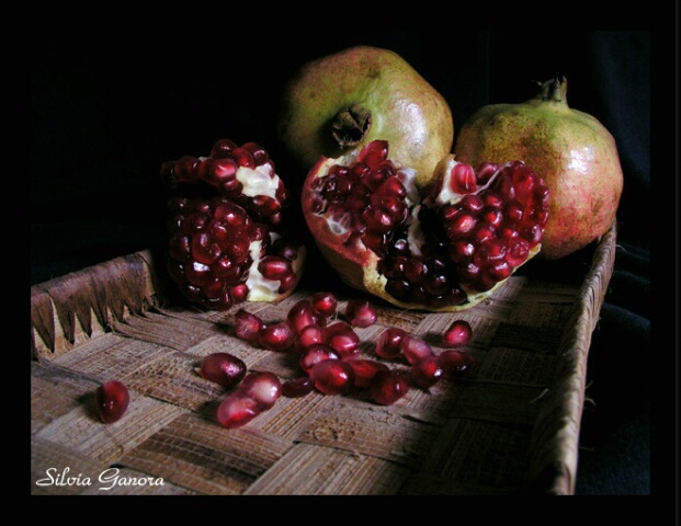 Still-life with pomegranate