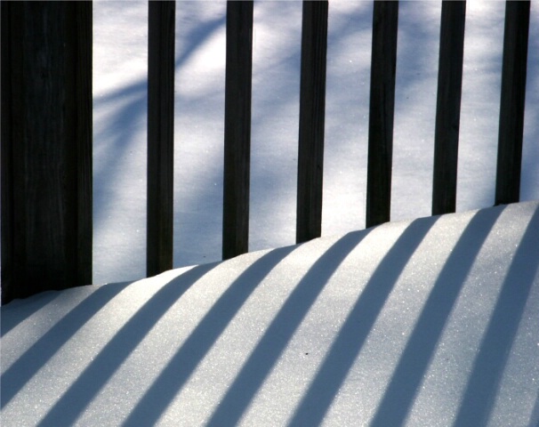 Winter afternoon shadows