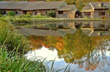 Old Stone Mill & Reflection