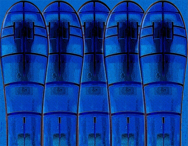 ABSTRACT IN BLACK & BLUE ...