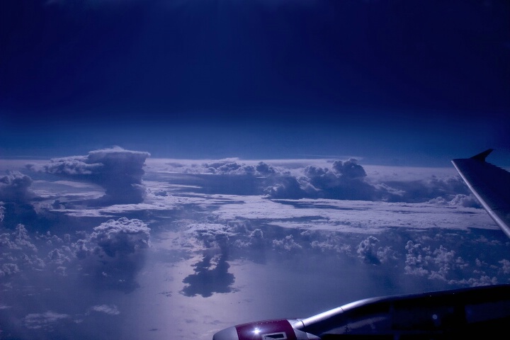 Sea & cloud view over the Mediterranean