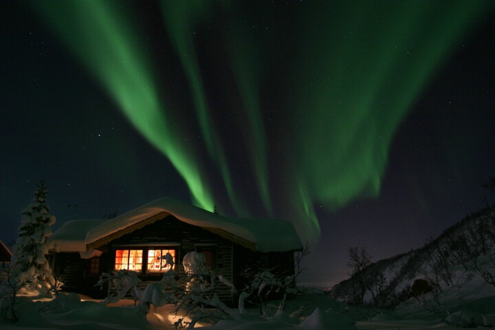 Aurora and my cottage