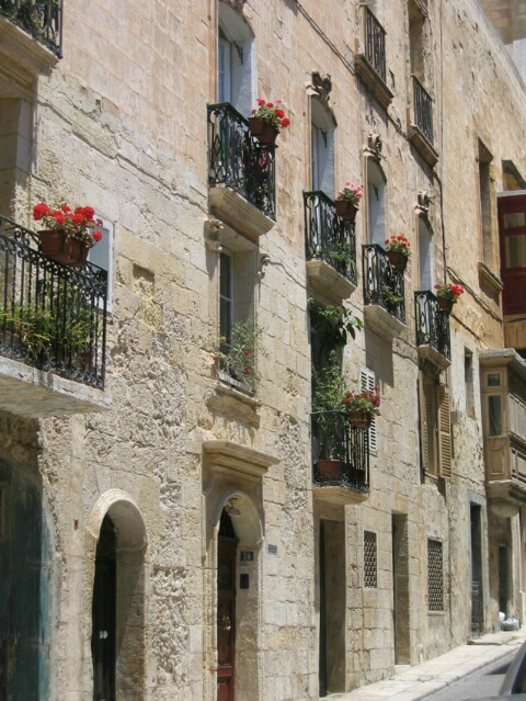 A Characteristic Facade - Valletta, Malta