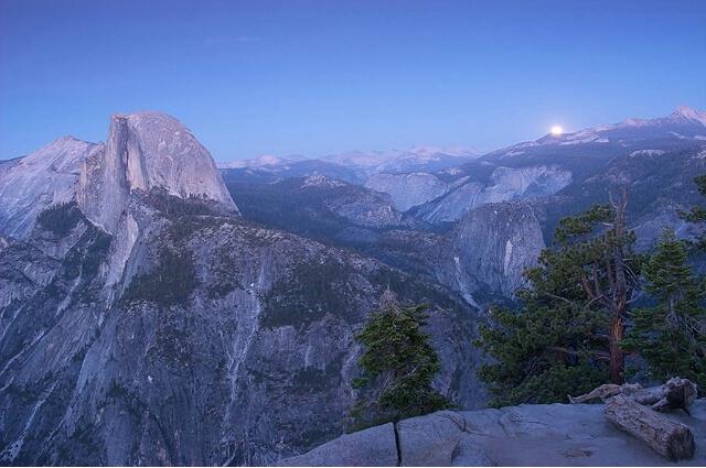 Moon-rise over Yosemite