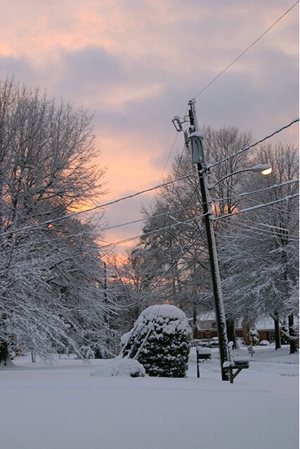 Winter Storm Sunset