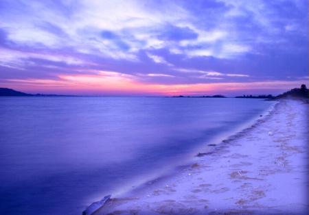 beach at winter