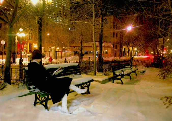 Mystery woman on bench - ID: 662980 © Heather Robertson