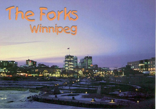 Winnipeg Forks at night - ID: 665270 © Heather Robertson