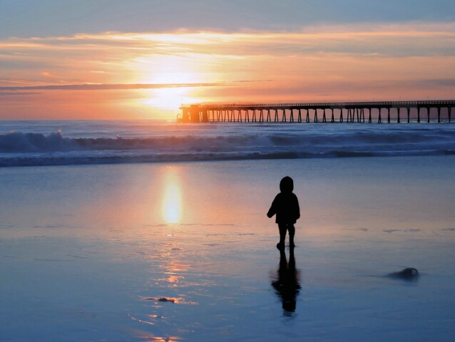 Little Boy By The Sea