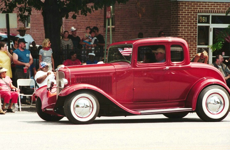 Red Car in Parade