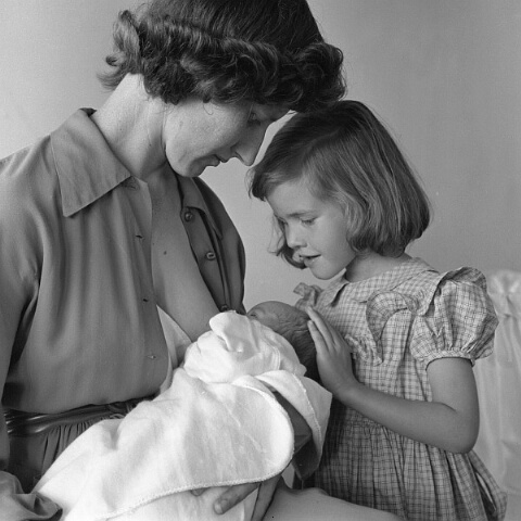 Nursing Mother, Adoring Sister