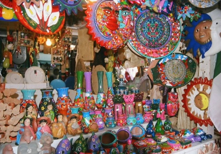 Colorful wares from Olvera Street