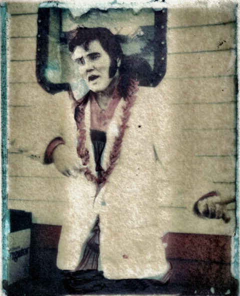 Elvis - Polaroid transfer