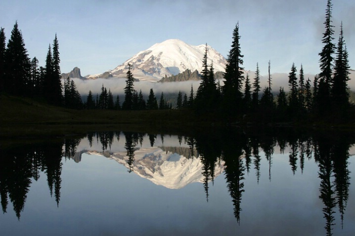 Mount Rainier in Reflection - ID: 679228 © John Tubbs