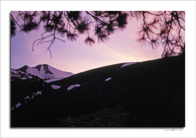 Alpine sunset afterglow