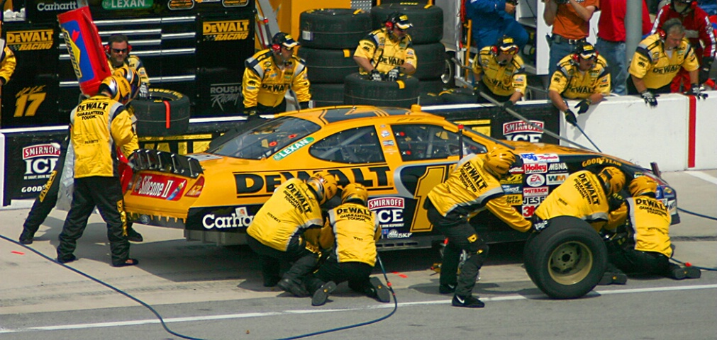 Matt Kenseth in the Pits