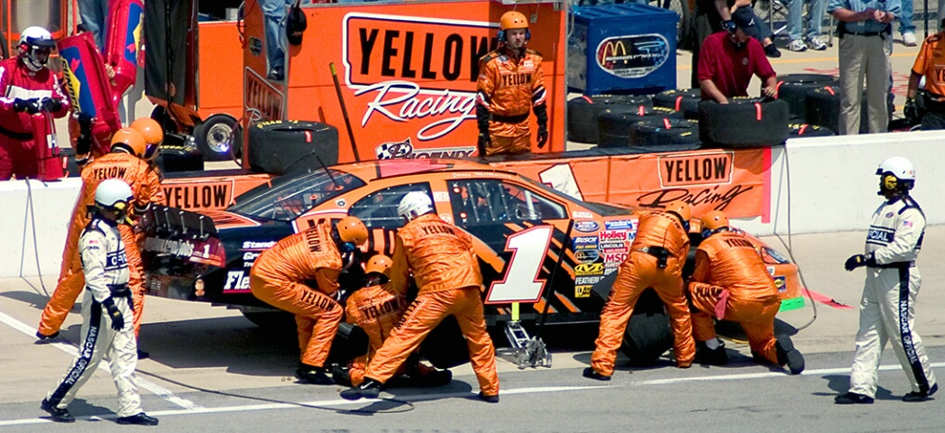 Jimmy Spencer in the Pits