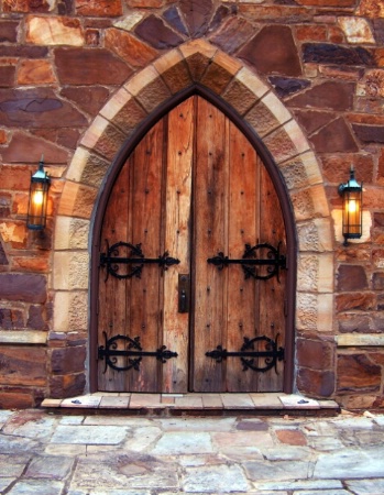 Door's at Frost Chapel.