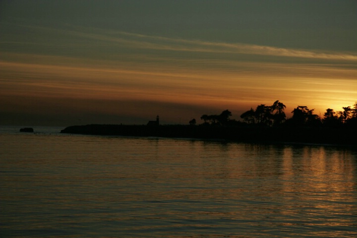 Sunset at Santa Cruz, CA