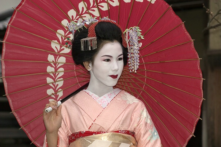 Kyoto Visitor Dressed as a Maiko