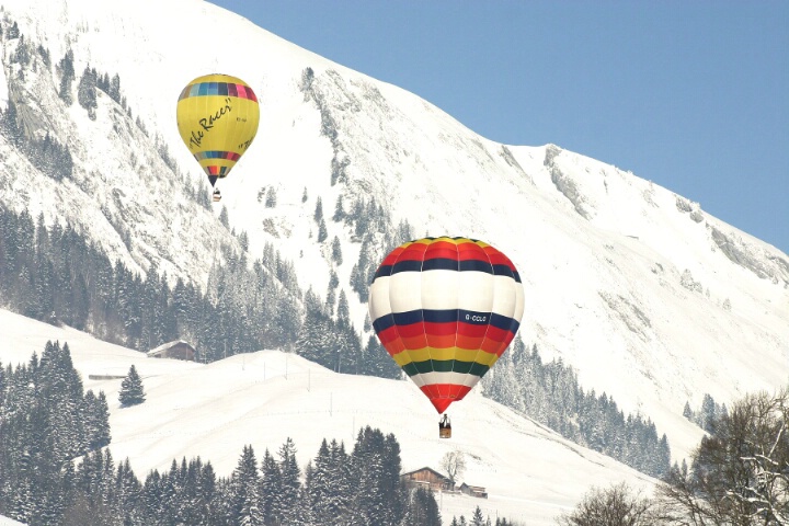 Ballooning in the Alps