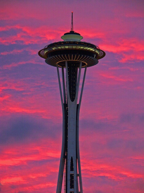 Space Needle at Sunset