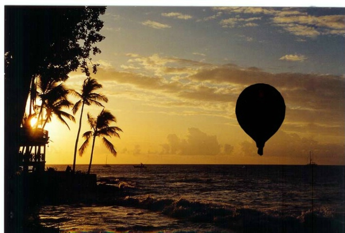 hot air balloon silhouette 