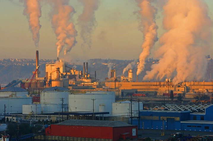 Tacoma Industrial Area at Sunset - ID: 750663 © John Tubbs