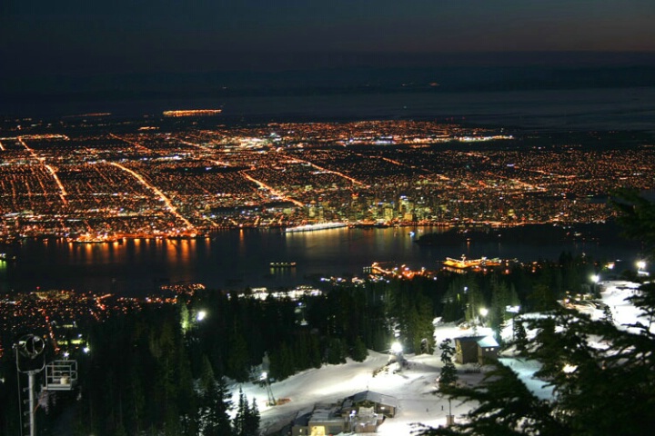 Vancouver Nighttime from Grouse Mountain