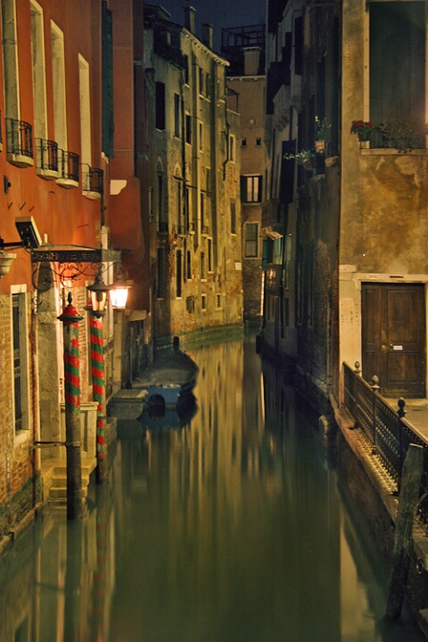 Venice: Canal at Night