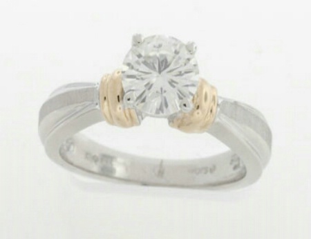 1.00tcwt Brushed Shank Solitaire