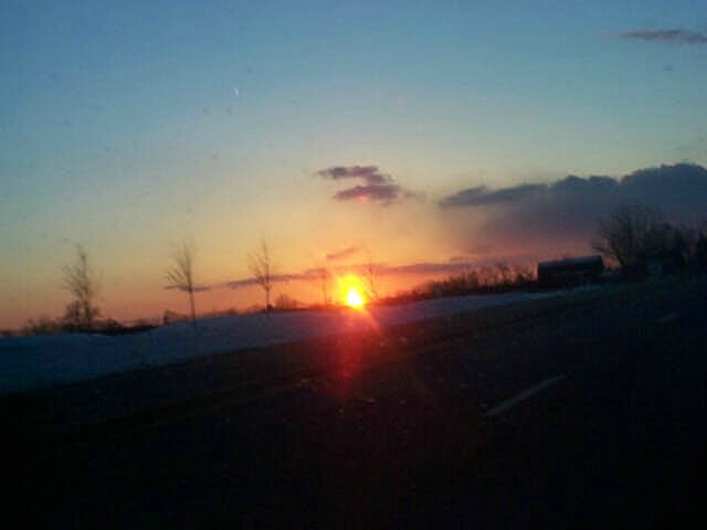 Sunset Over Genesee County New York