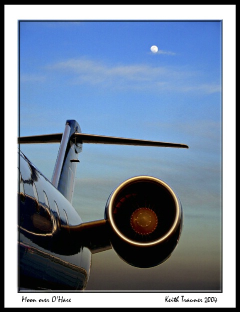 Moon Over O'Hare