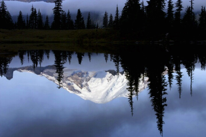 Mount Rainier Reflection at Sunrise - ID: 770095 © John Tubbs