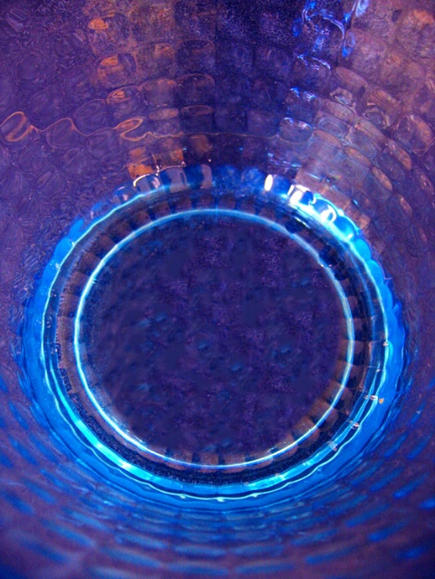Blue Bowl Abstract