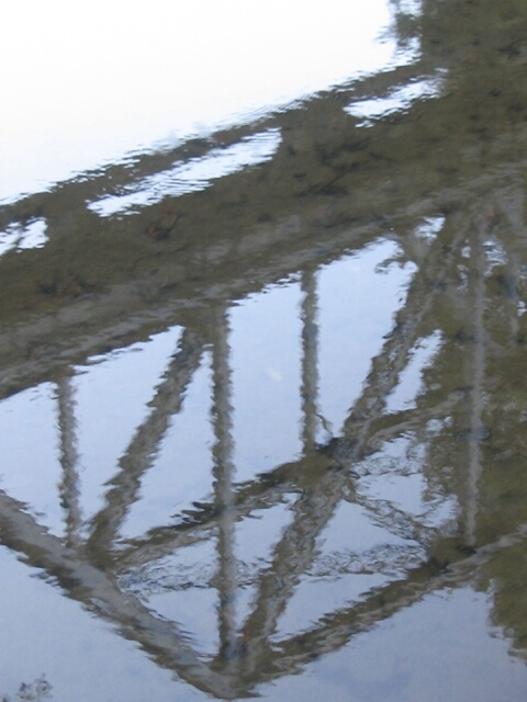 Lines: reflection of bridge