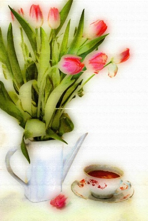 Teatime and Tulips